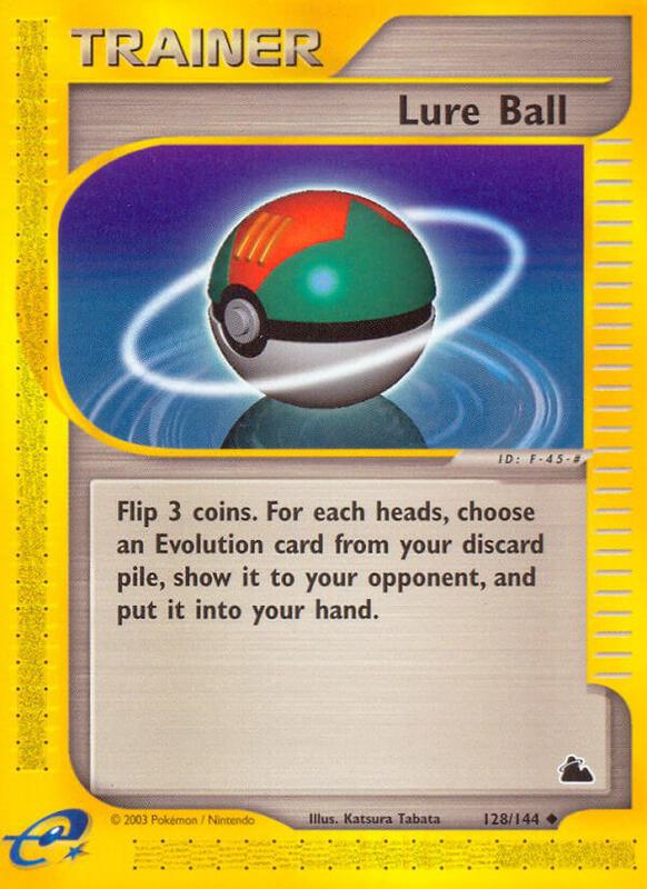 Lure Ball Pokemon card from Skyridge