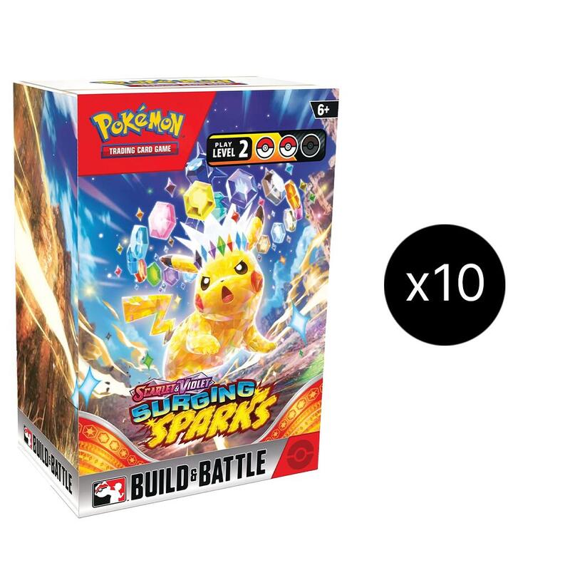 Surging Sparks Build & Battle Box Display Pokemon card from SV08: Surging Sparks