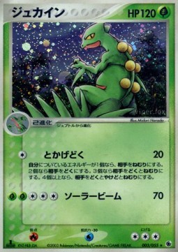 Sceptile Pokemon card from ADV Expansion Pack