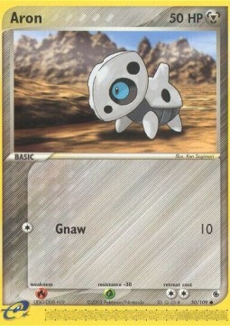 Aron Pokemon card from EX Ruby Sapphire