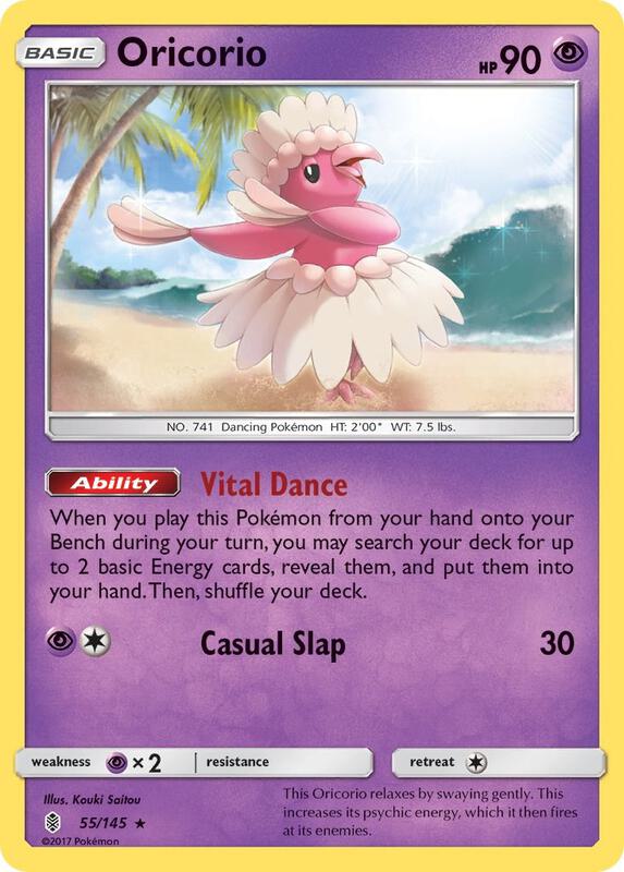 Oricorio (55) Pokemon card from SM - Guardians Rising