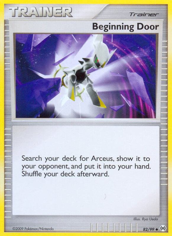 Beginning Door Pokemon card from Arceus