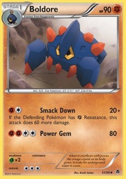 Boldore Pokemon card from Emerging Powers