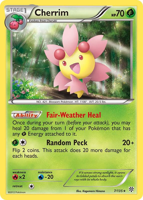 Cherrim Pokemon card from Plasma Storm